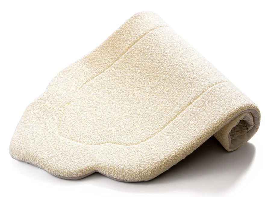 Daisy White Arched Plain Prayer Mat