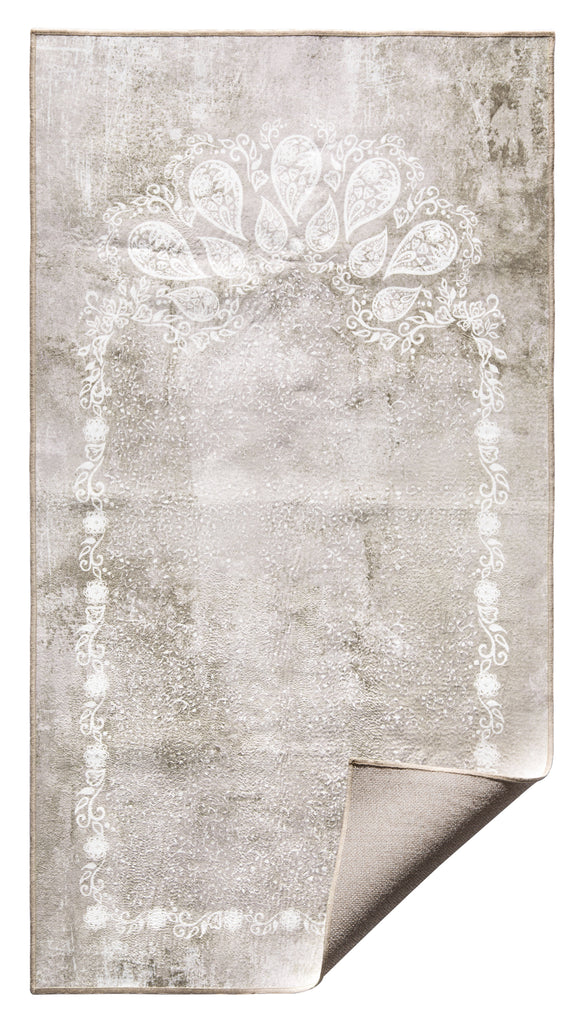 White Pearls on the go prayer portable Sejadah | Urban Rugs