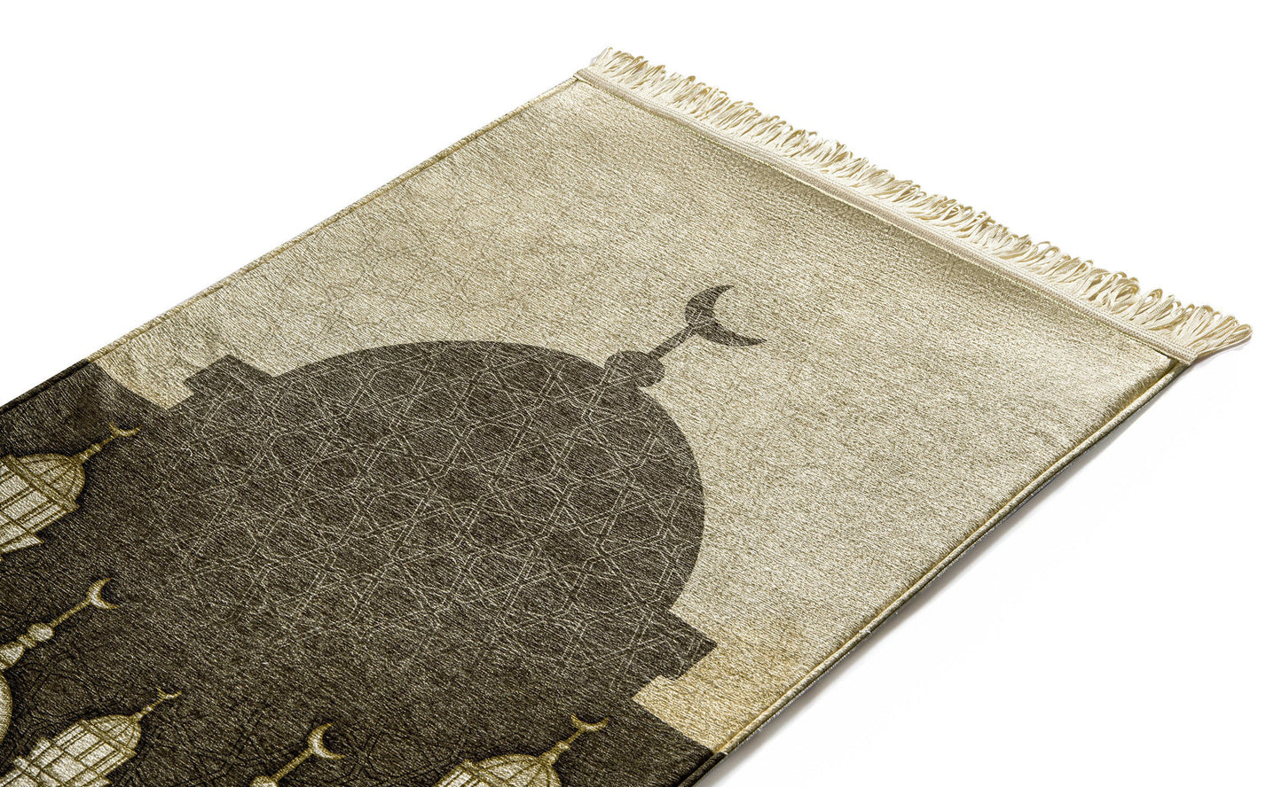 Beige Great Masjid Original Prayer Musallah | Urban Rugs