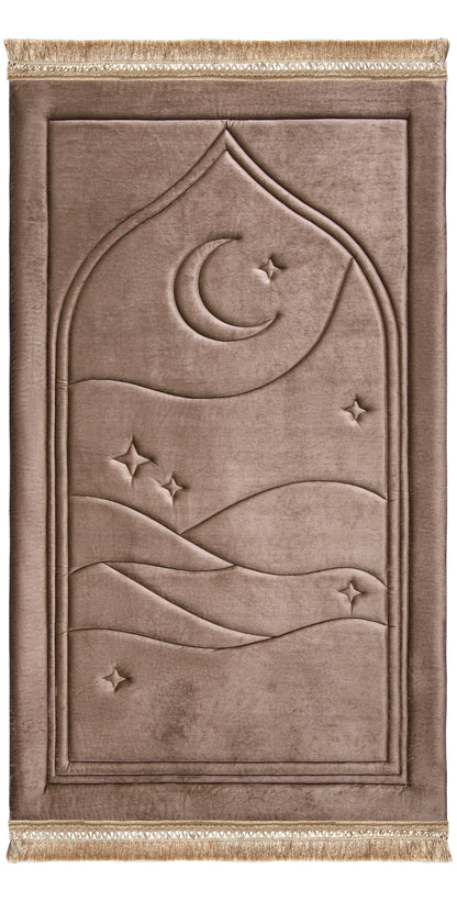 Taupe Dusk Capitone Prayer Mat