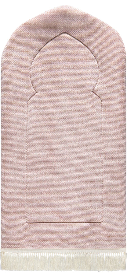 Rosy Arched Plain Prayer Mat