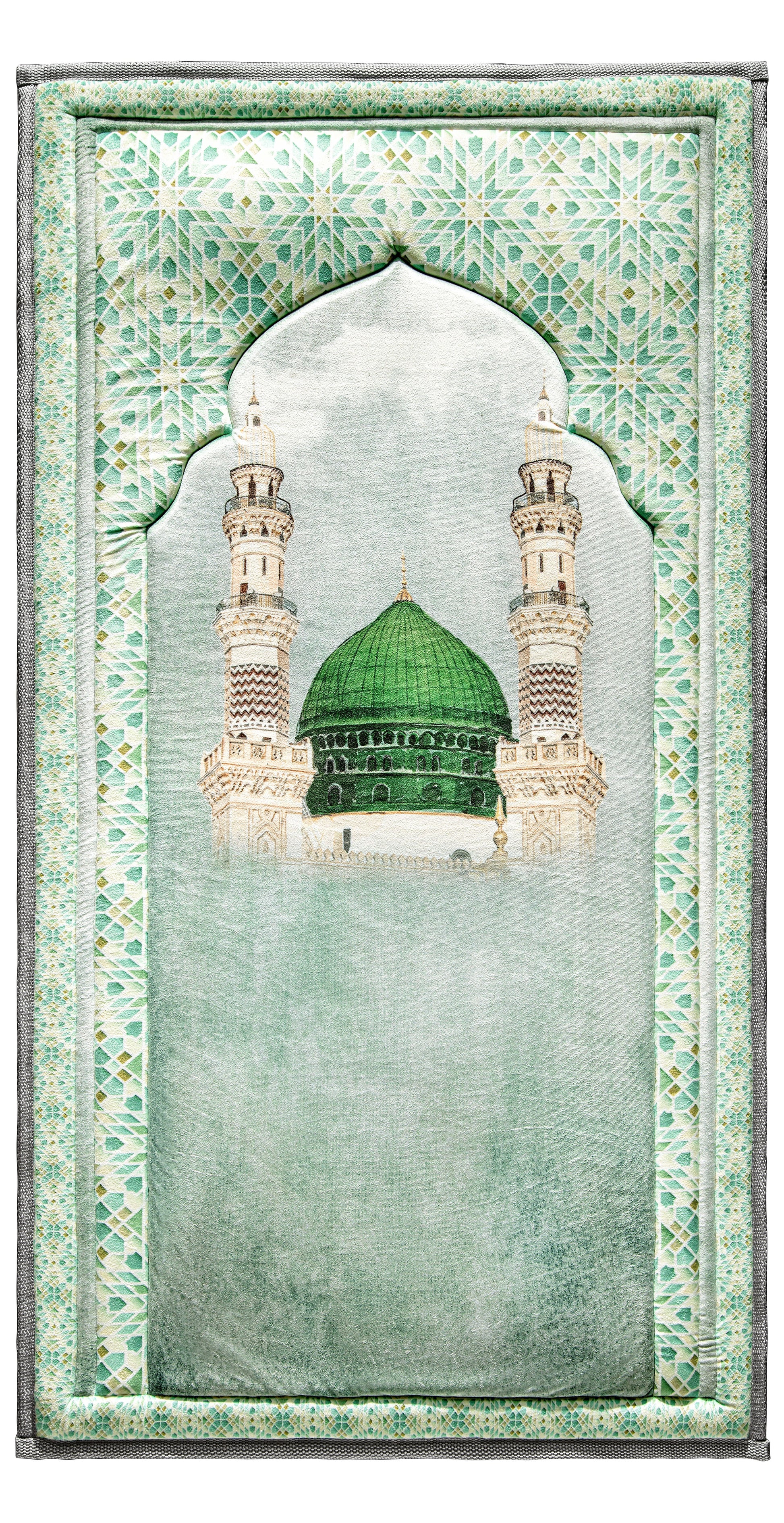 Al-Masjid an-Nabawi Premium Prayer Mat – Urban Rugs Palestine