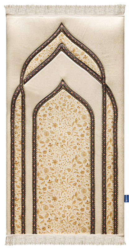 Golden Blossom Premium Prayer Mat