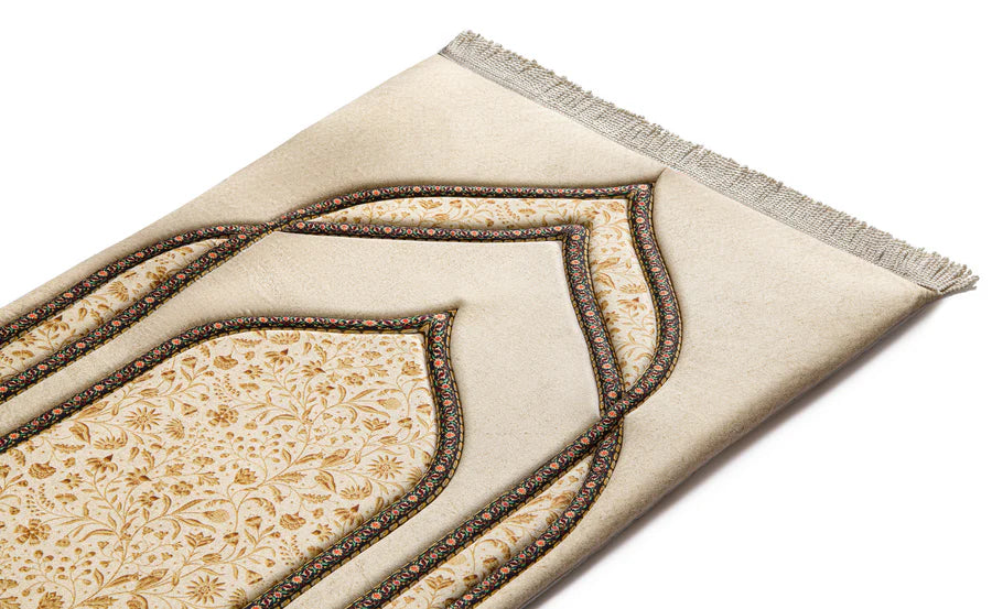 Golden Blossom Premium Prayer Mat