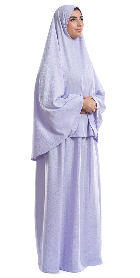 ملابس صلاة إسلامية بسيطة باللافندر