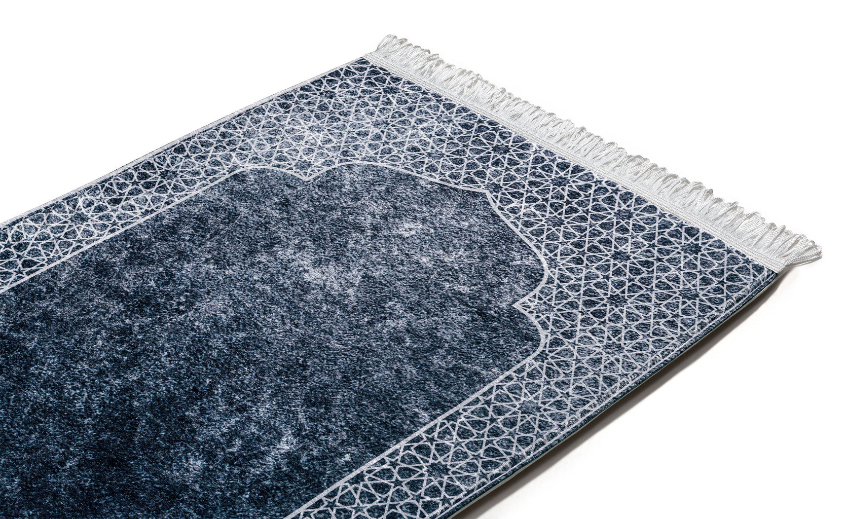 Grey Luxury Cushioned Prayer Rug | Urban Rugs