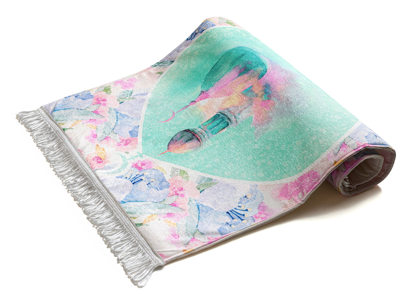 Urban Rugs Pastel flowers cushioned prayer rug